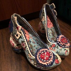 Irregular choice Alice in wonderland teacup shoes